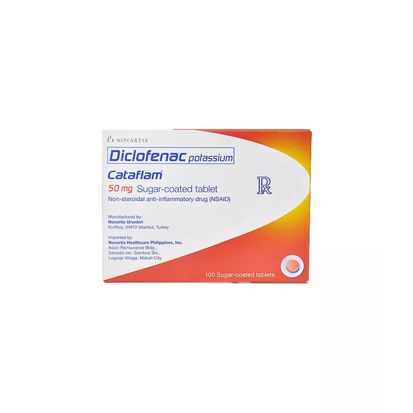 Buy Cataflam Diclofenac Potassium 50mg Sugar Coated Tablet 1s Online With Medsgo Price From